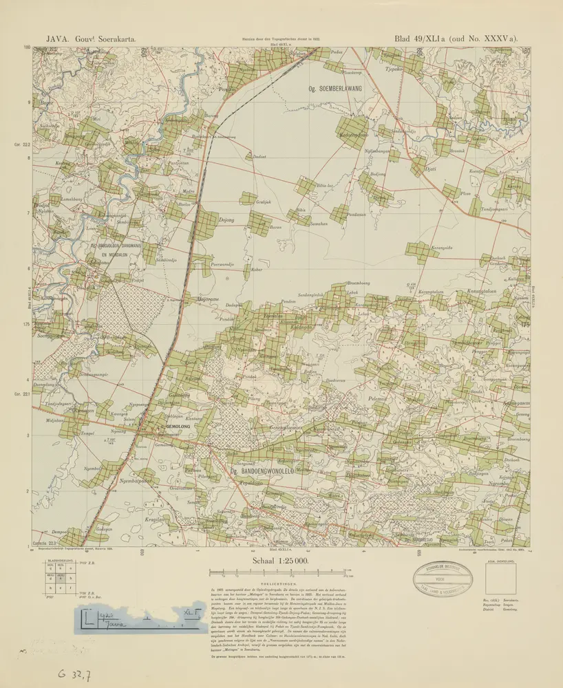 [Gemolong] : herzien door den Topografischen Dienst in 1932 / Topografische Dienst