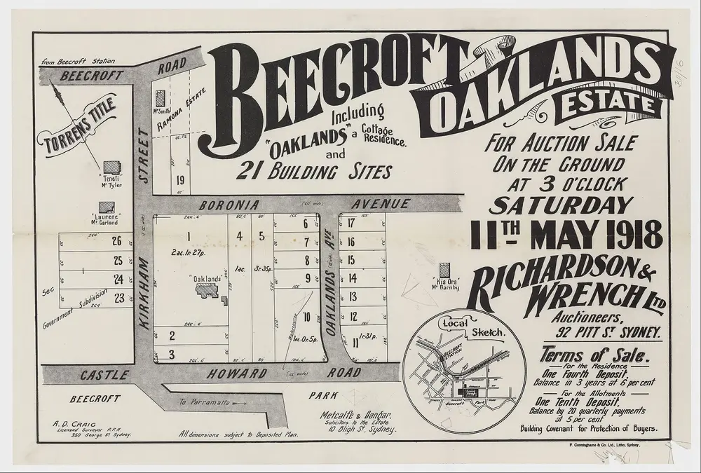 Beecroft, Oaklands and Cottage Residence