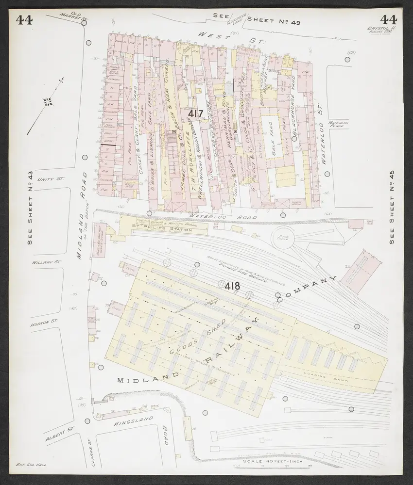 Insurance Plan of Bristol Vol II: sheet 44