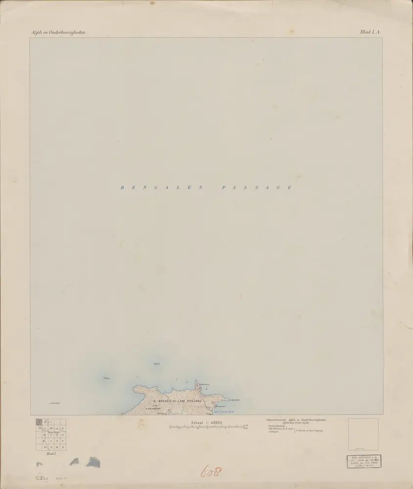 [P[oelau] Breueh of Lam Poejang] / [Topographisch Bureau]