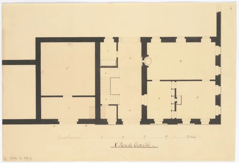 Schönenhof, Neubau: 1. Erdgeschoss; Grundriss