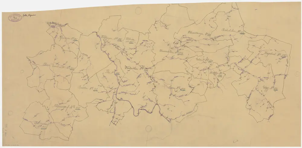 Gewässergebiete des Kantons Zürich; Situationspläne: Bassersdorf, Bertschikon, Brütten, Elgg, Elsau, Hagenbuch, Nürensdorf, Oberembrach, Oberwinterthur, Pfungen, Schottikon, Seen, Töss, Veltheim, Winterthur, Wiesendangen, Wülflingen