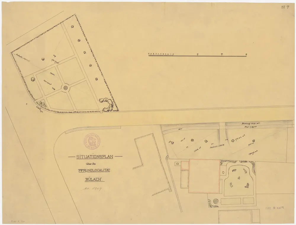 Bülach: Pfarrhaus und Pfrundlokalität; Grundriss (Nr. 9)