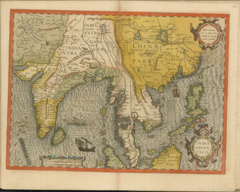 mapa z atlasu "Atlas Sive Cosmographicae Meditationes De Fabrica Mvndi Et Fabricati Figvra. Denuo auctos"