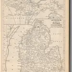 Railway Distance Map of the State of Michigan