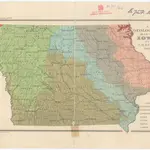 A geological map of Iowa