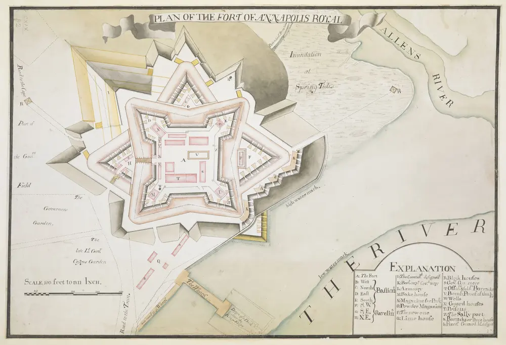 PLAN OF THE FORT OF ANNAPOLIS ROYAL.