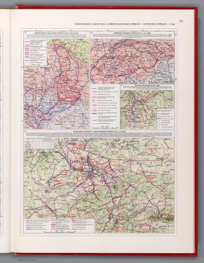 Užhorodsko-Ondavská a Středoslovenská operace -  Ostravská operace - I část = Part I: Operatios in Uzhhorod-Ondava and Central Slovak - Ostrava operation of the Ukrainian front.