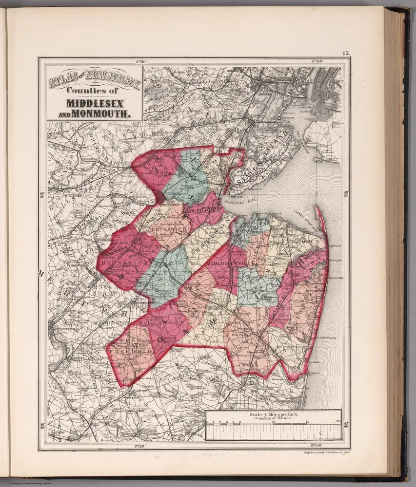 Atlas of New Jersey, Counties of Middlesex and Monmouth.