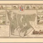 Pictorial Chart and Topographic Map of Stratford Plantation, Westmoreland County, Virginia.