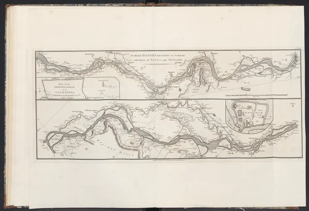 The River Ganges from Patna to Surdah with Plans of Patna and Monghir.