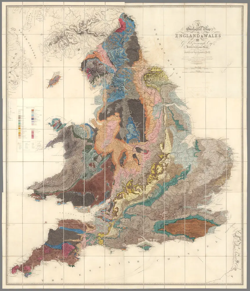 Composite: A Physical and Geological Map of England and Wales.