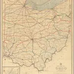 Post Route Map of the State of Ohio Showing Post Offices ... May 15, 1942.