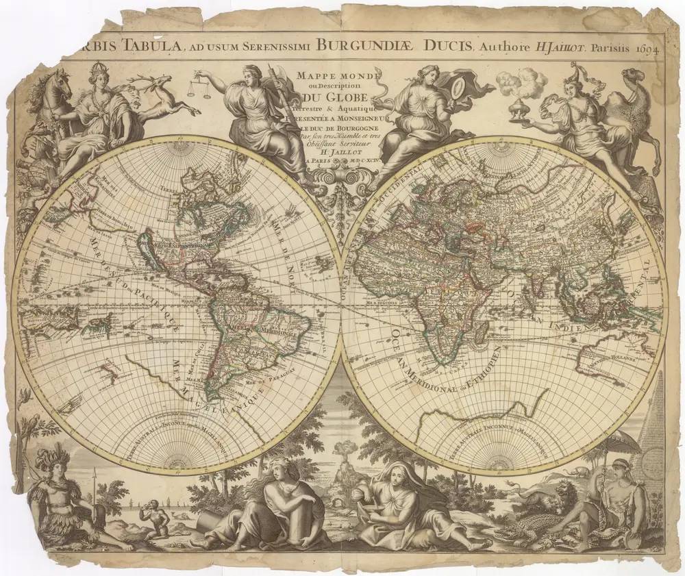 MAPPE MONDE ou Description DU GLOBE Terrestre & Aquatique