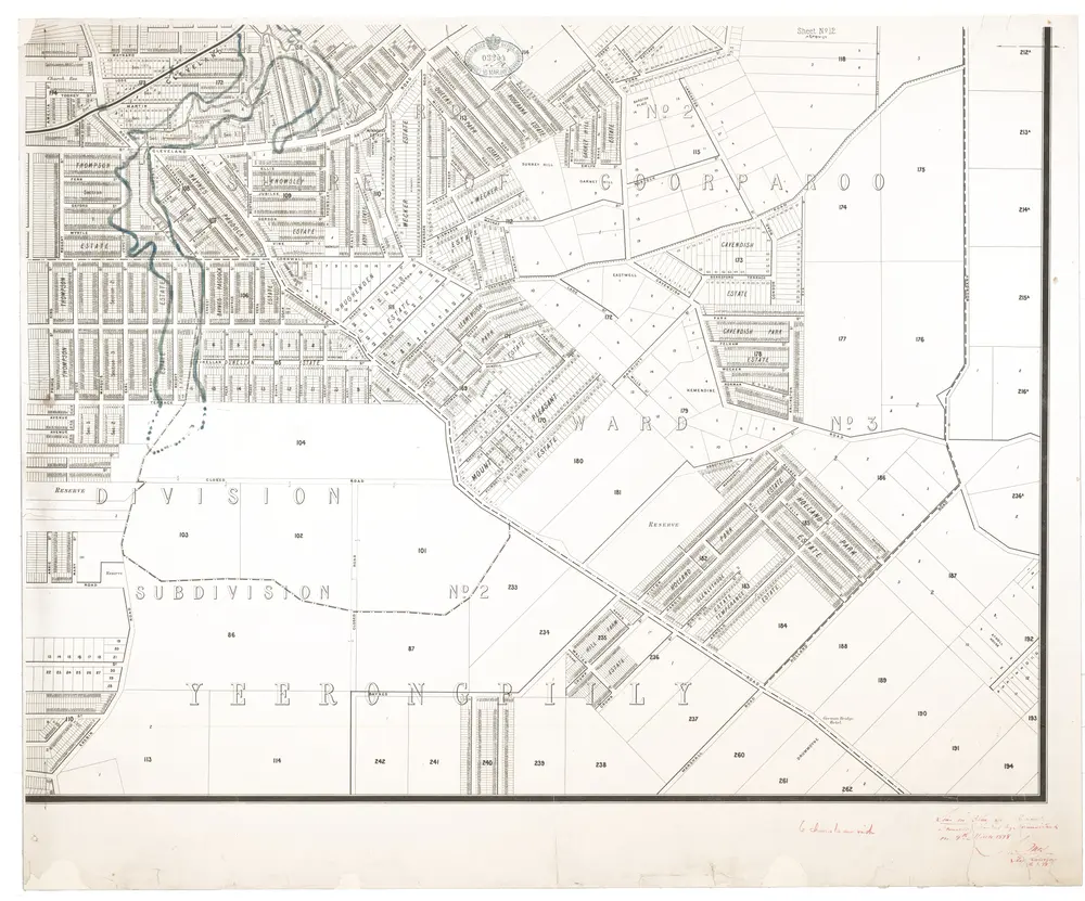 Flood map McKellar sheet 12 right bank