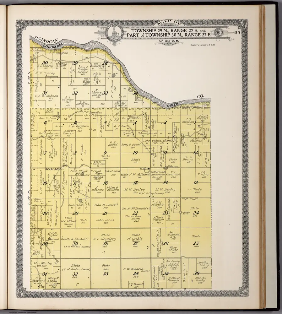 Township 29 N., Range 27 E. and Part of Township 30 N., Range 27 E., Douglas County, Washington.