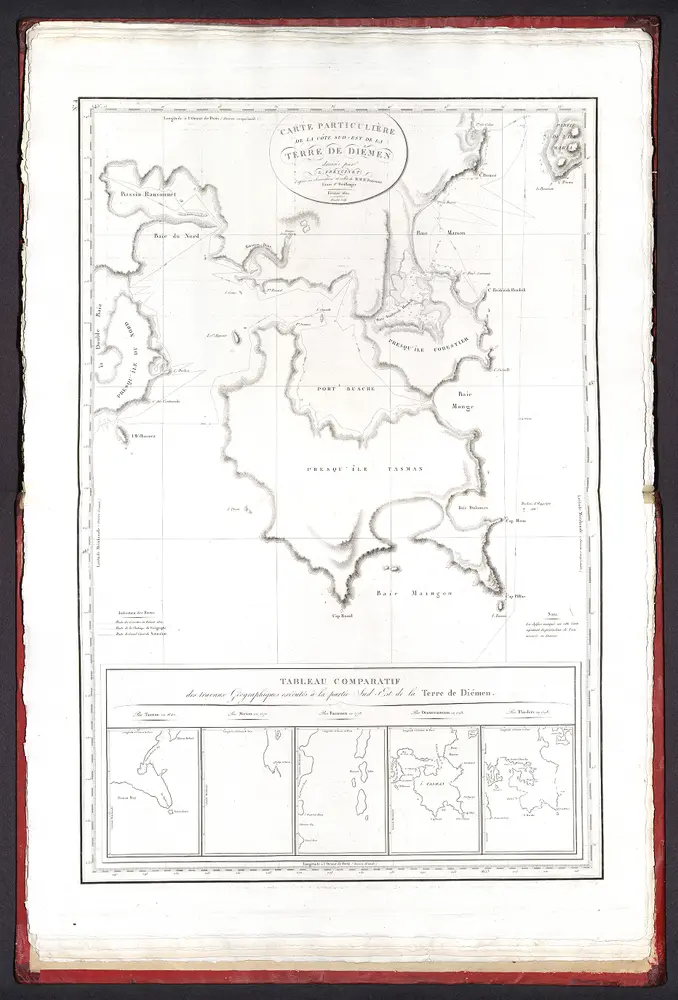 Carte particulière de la Côte Sud-Est de la Terre de Diémen ...