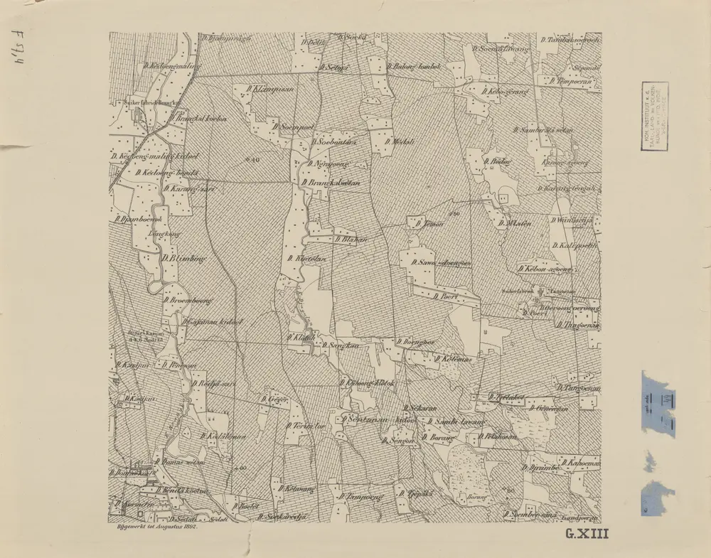 [Brangkal] : bijgewerkt tot Augustus 1892 / [Topographisch Bureau]