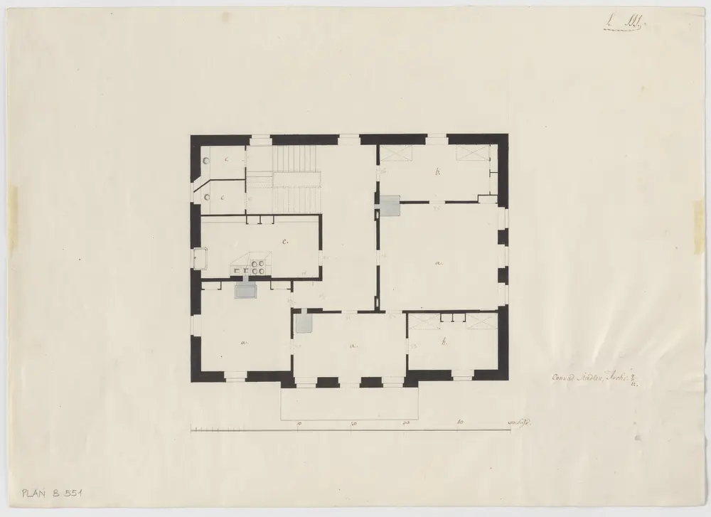 Wädenswil: Neues Schloss; Grundriss (L. III)