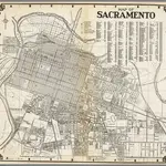 Map of Sacramento, California.