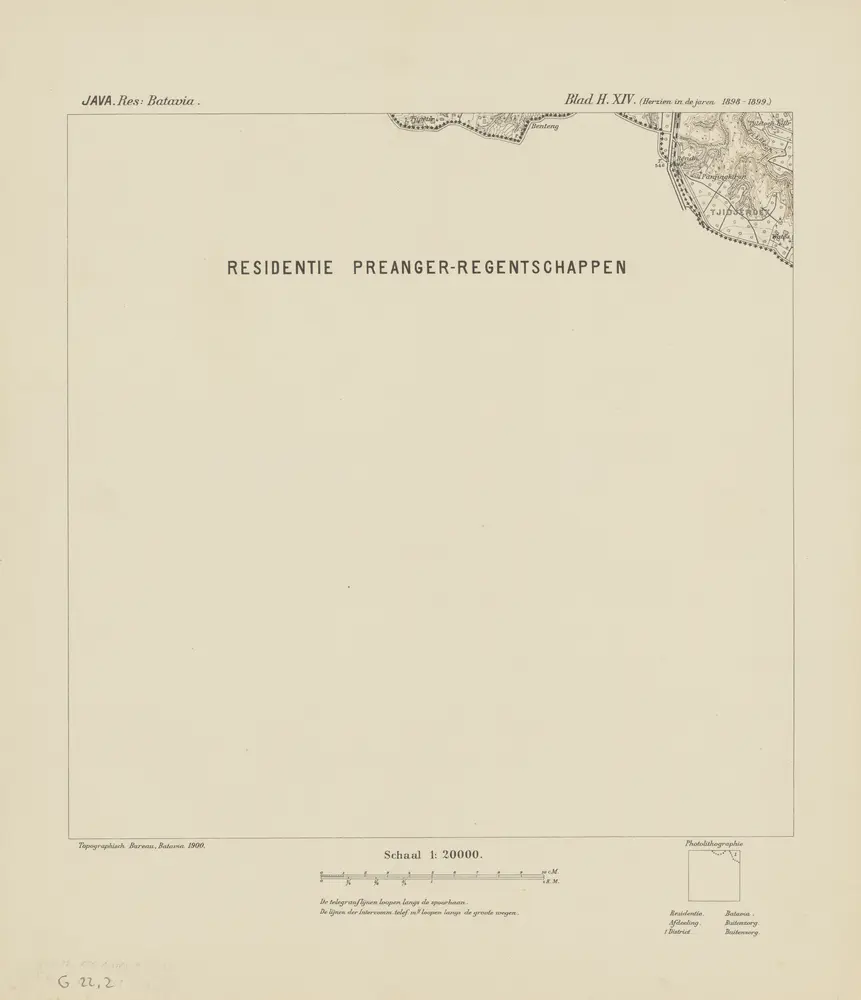 [Panjingkiran] : herzien in de jaren 1898-1899 / Topographisch Bureau