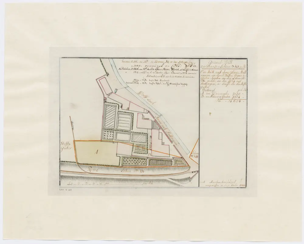 Zürich: Schanzenlehen Nr. 11 Grosse Stadt, zwischen Rämi- und Hottingerstrasse; Grundriss