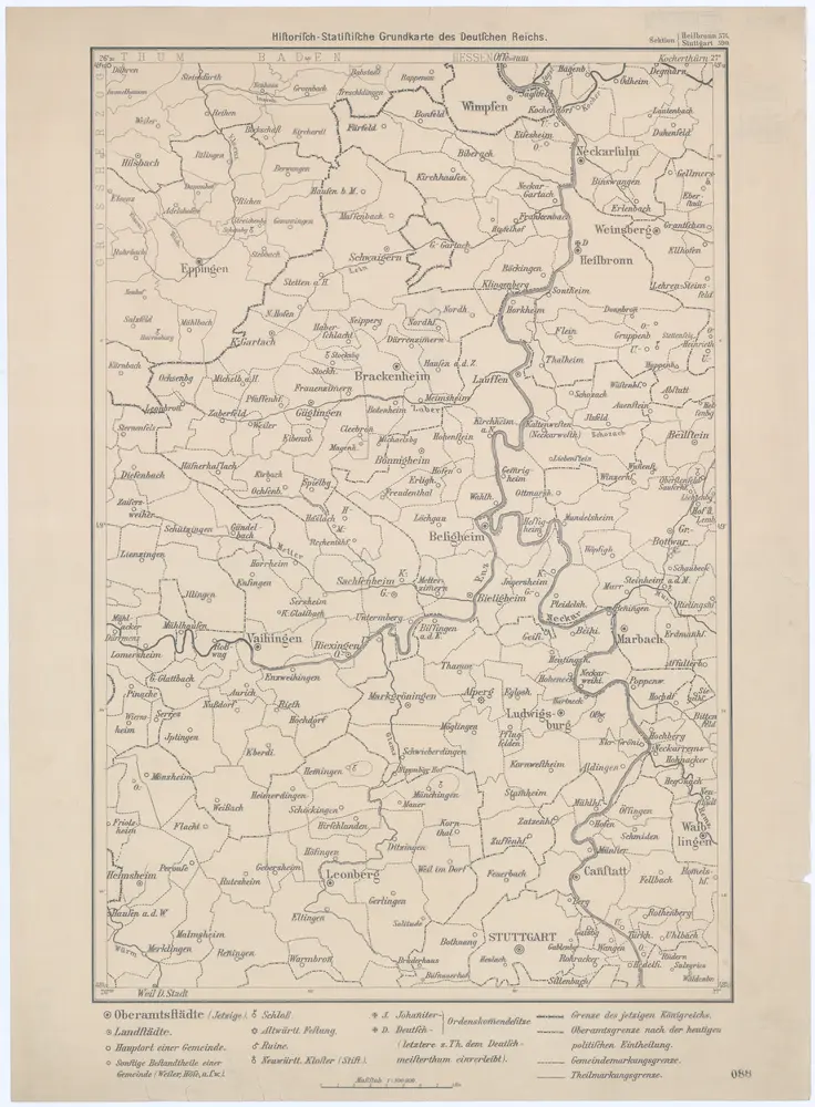 Historisch-statistische Grundkarte des Deutschen Reichs