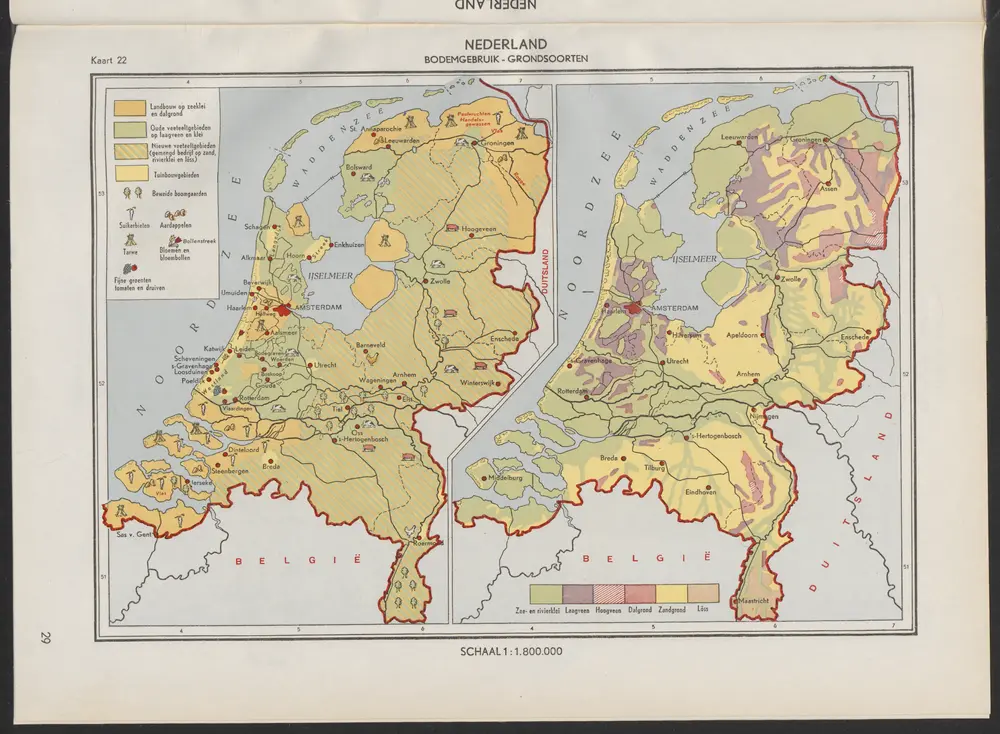 Nederland: Bodemgebruik [Kaart 22]