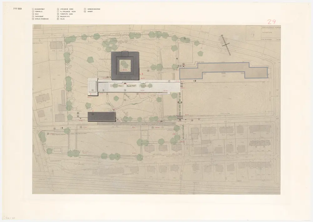 Winterthur: Erweiterung der Kantonsschule; Projekt 777333; Situationsplan