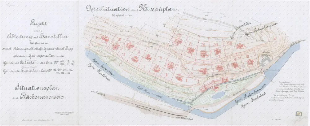 Detailsituation und Niveauplan