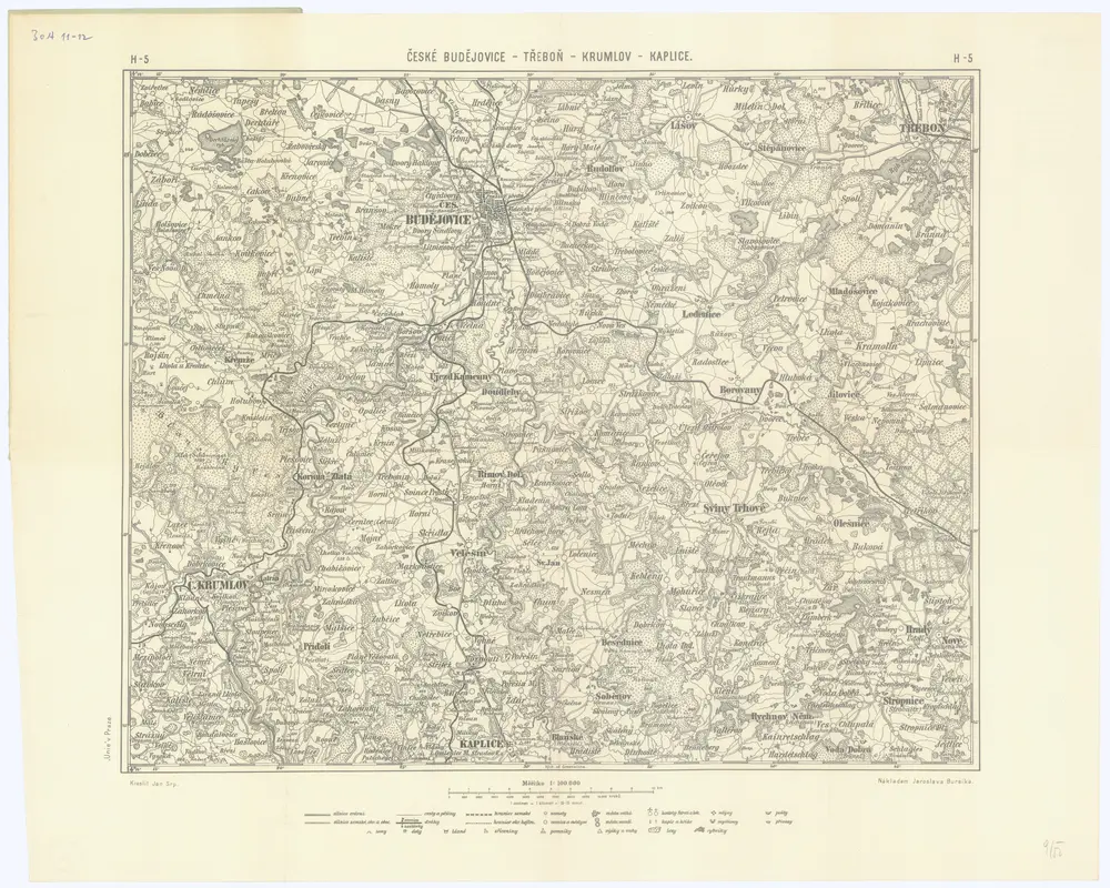 Podrobná mapa Království českého