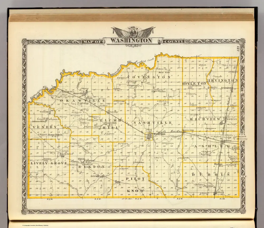 Map of Washington County.