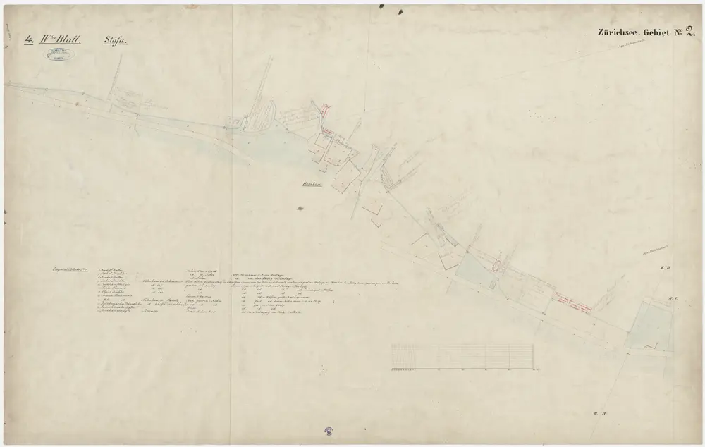 Hombrechtikon bis Zürich: Rechtes Ufer des Zürichsees; Grundrisse: Blatt 4: Stäfa (Uerikon)