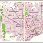 Detroit West; Detroit East. Residential Population Density; Industrial, Commercial; Large Institutional, Park, Institutional, Airport, Cemetery.