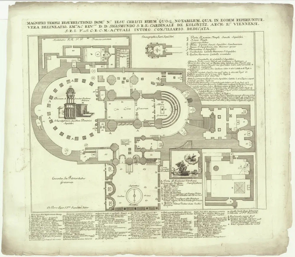 Magnifici templi resurrectionis dom. n. Iesu Christi rerum quoq. notabilium, quae in eodem reperiuntur, vera delineatio