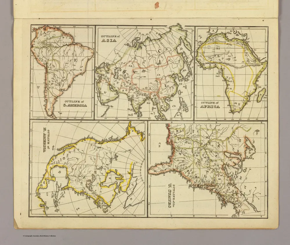 Outline Asia, S. America, etc.