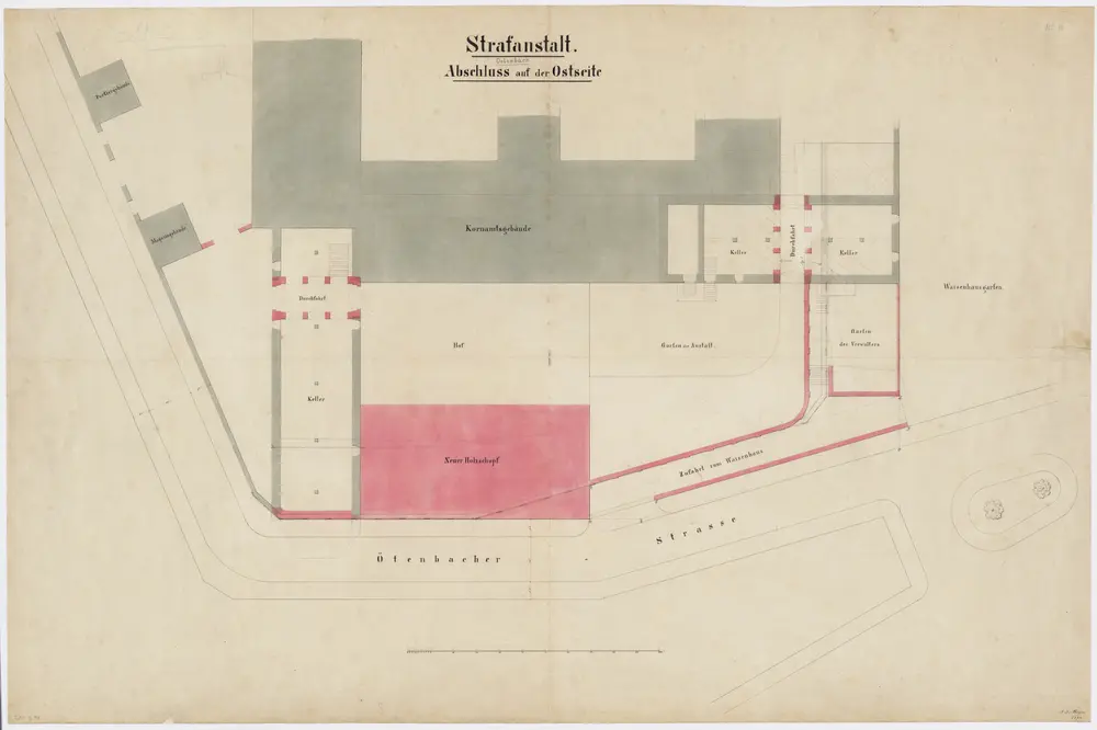 Kantonale Strafanstalt Oetenbach; Situationsplan