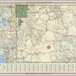 Shell Highway Map of Wyoming.