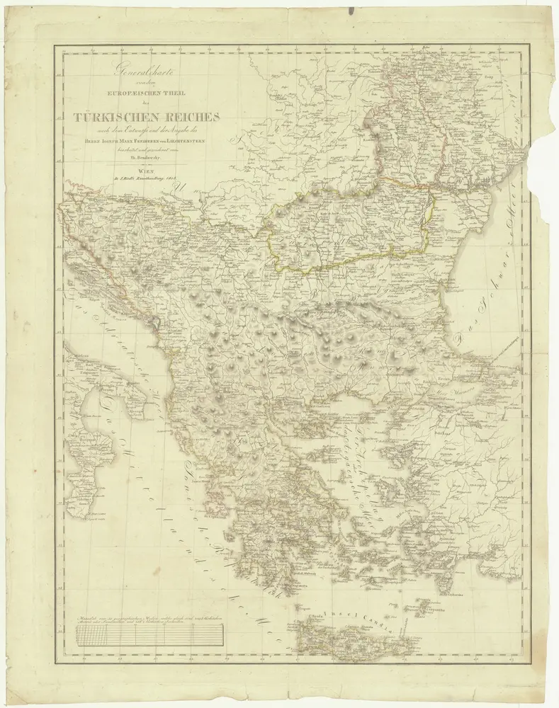 Generalcharte von dem europaeischen Theil des Türkischen Reiches