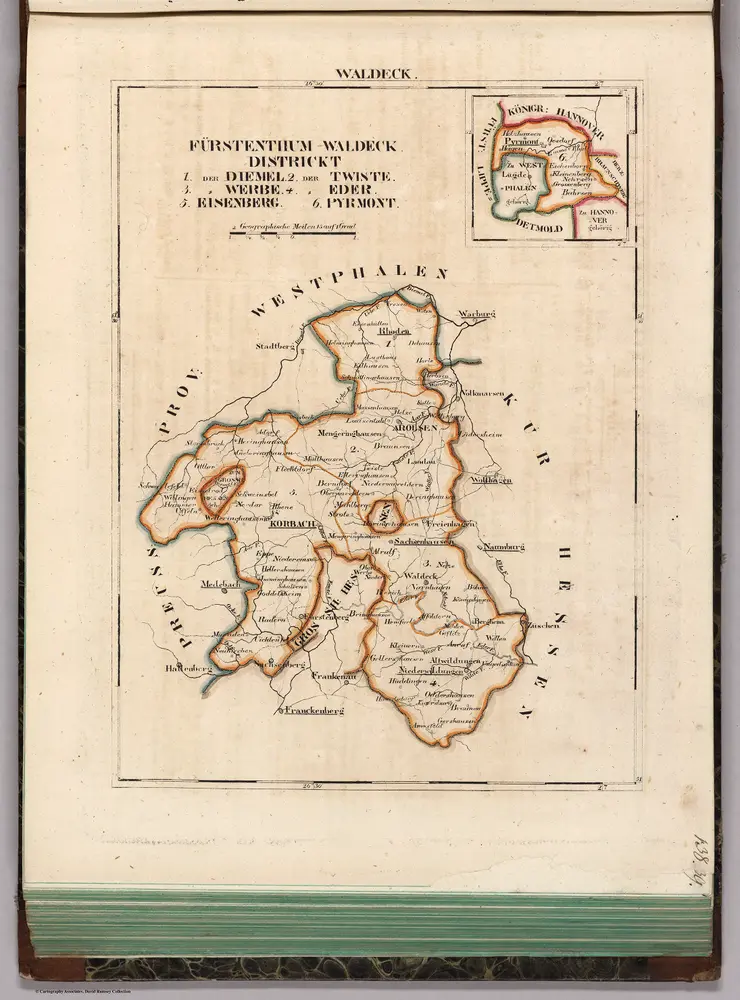 V. 2:6-10: VII: XX-XXII. Waldeck. Furstenthum Waldeck. Distrikt 1-6