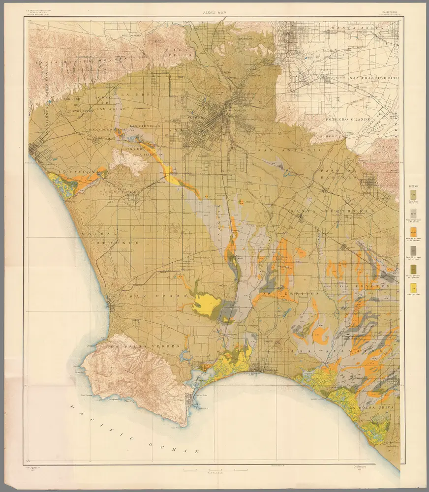 78.  Alkali Map, Los Angeles Sheet, California.