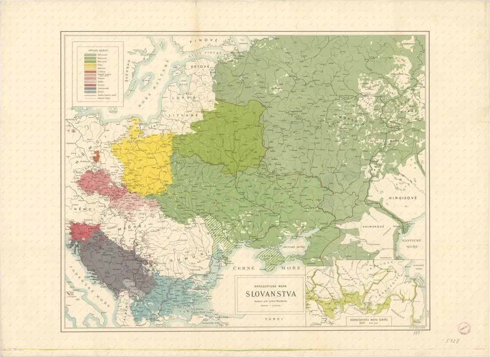 Národopisná mapa Slovanstva