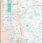 Map of New York City railway and subway system, Map 2016