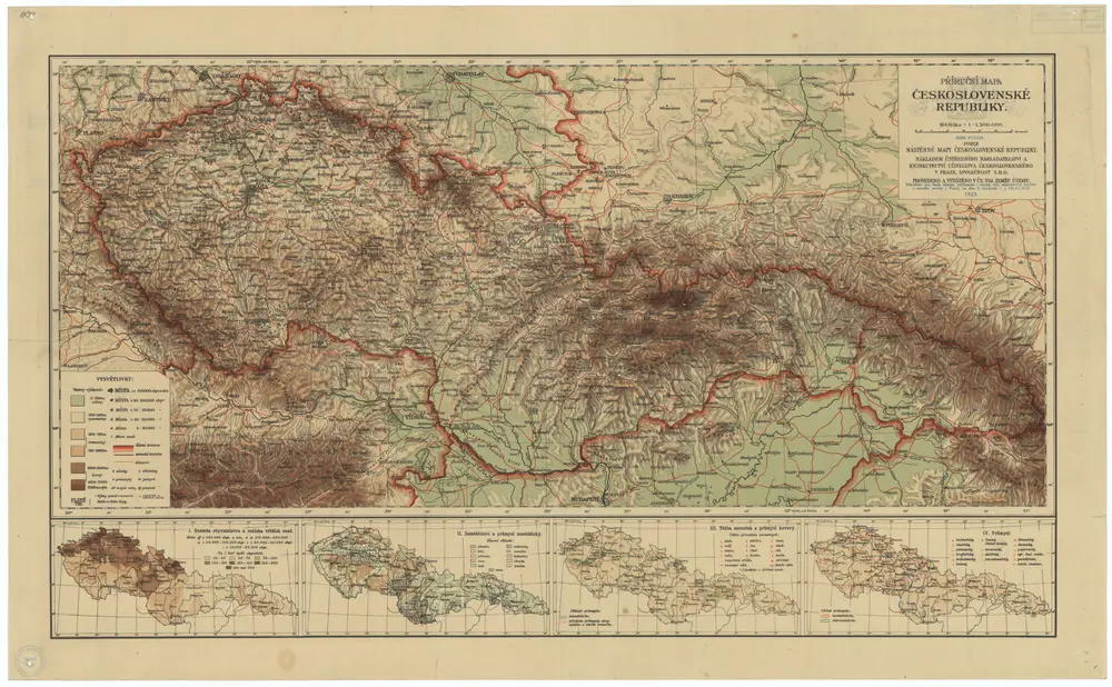 Příruční mapa Československé republiky