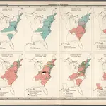 Plate 102.  Presidential Elections.  Electoral Vote for President, 1789 - 1816.