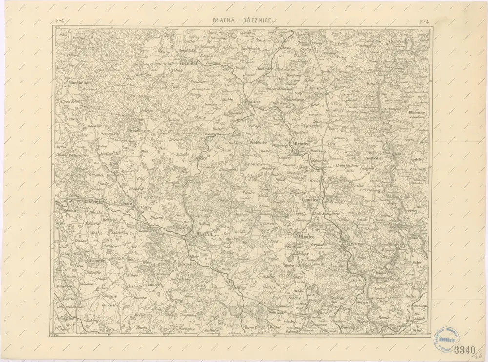 Podrobná místopisná mapa Království Českého