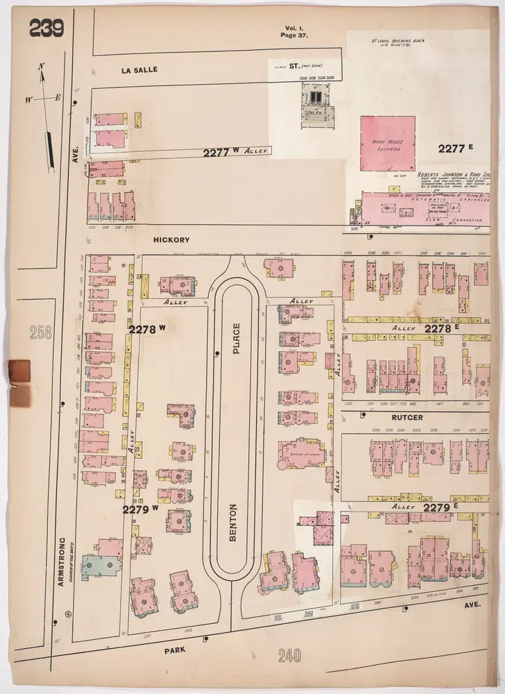 A. Whipple & Co.'s insurance map of St. Louis, Mo