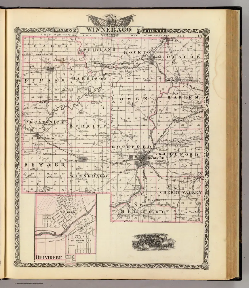 Map of Winnebago County and Belvidere.