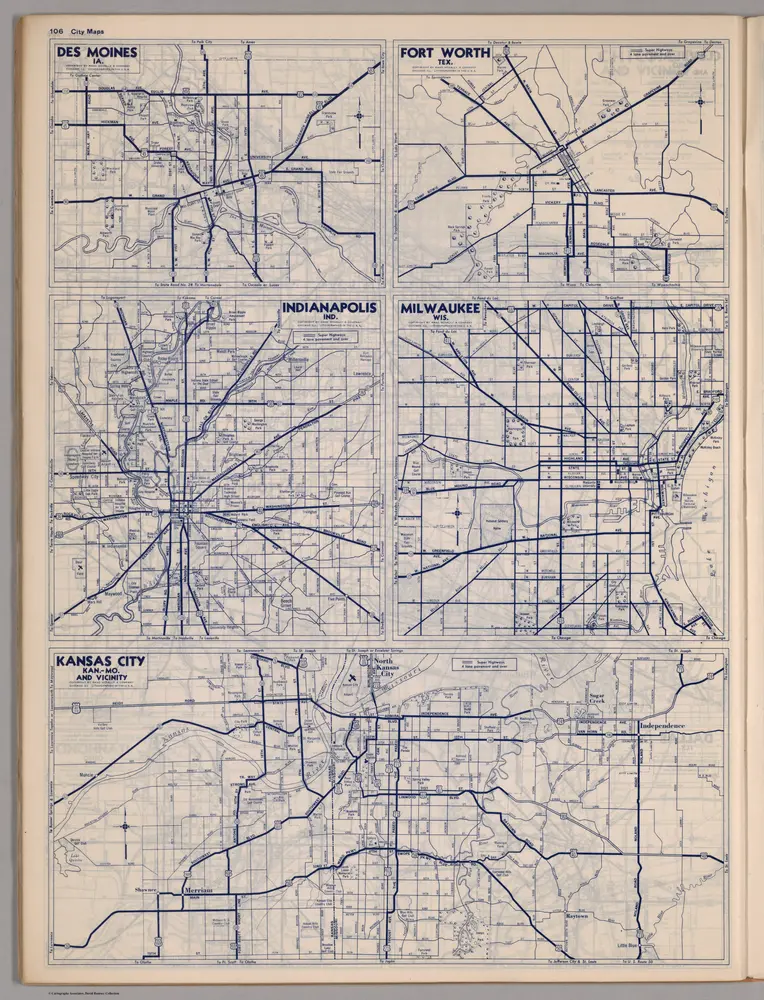 City Maps. Kansas City, Kan.-Mo. and Vicinity