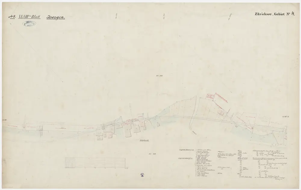 Hombrechtikon bis Zürich: Rechtes Ufer des Zürichsees; Grundrisse: Blatt 48: Horgen (Käpfnach)